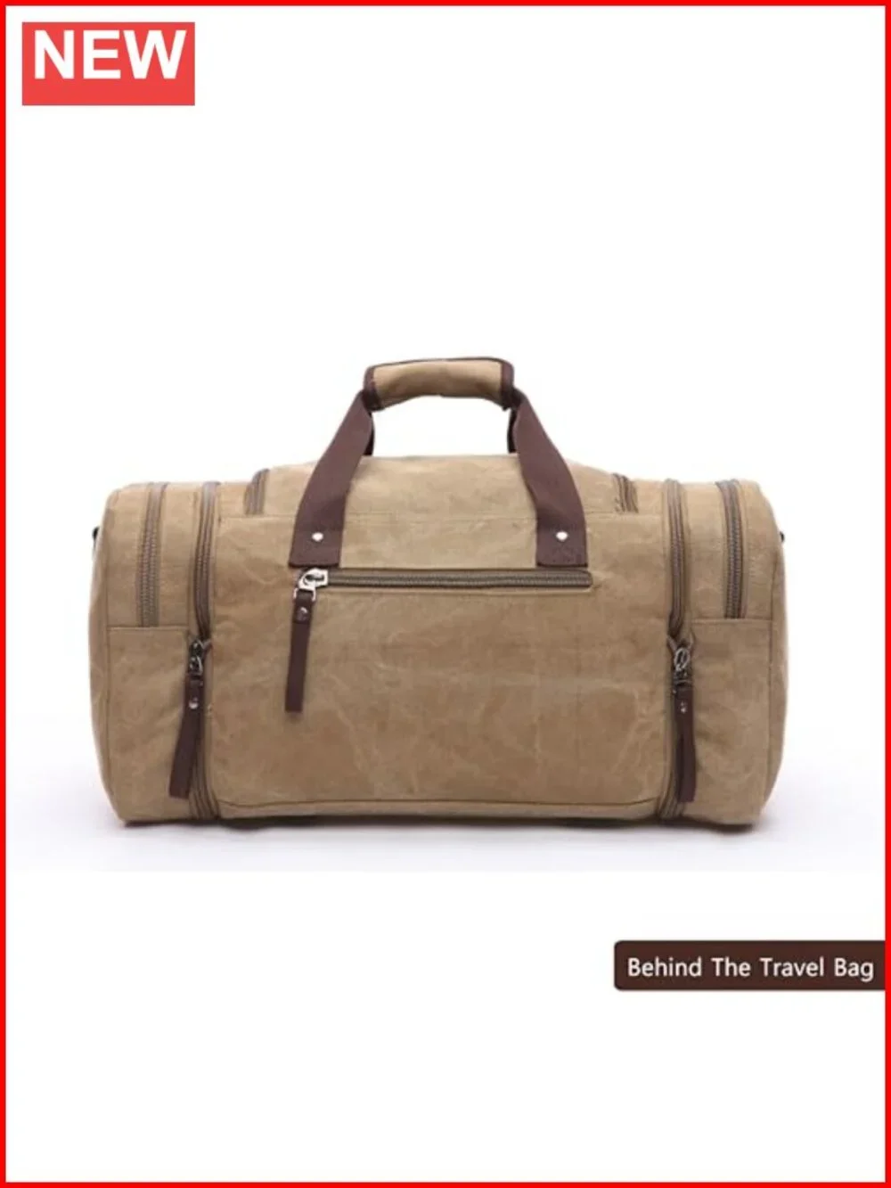 Large Canvas Travel Duffel Bag Overnight Weekend Carry On